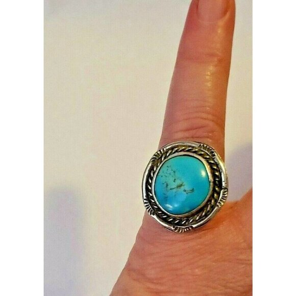 Navajo Turquoise Ring sz 6.75    NAR 1008 - Picture 3 of 8